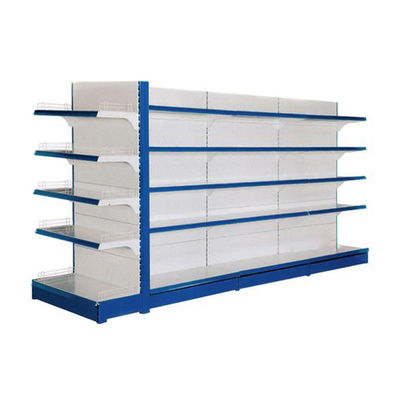 Moderne scaffalature per supermercati con struttura in acciaio stabile