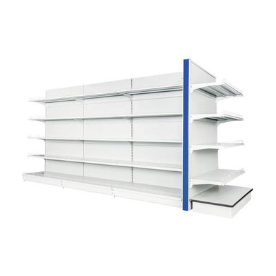 Moderne scaffalature per supermercati con struttura in acciaio stabile