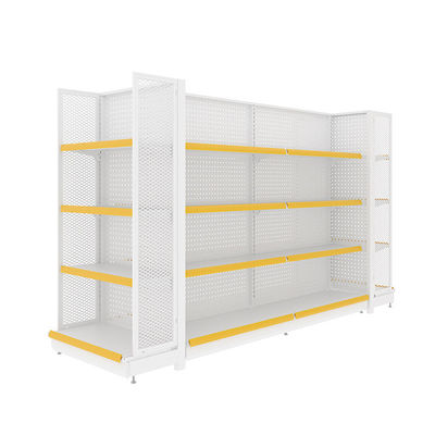 Sistema di scaffalatura per rivenditori di supermercati in acciaio laminato a freddo