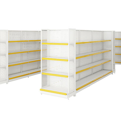 Sistema di scaffalatura per rivenditori di supermercati in acciaio laminato a freddo