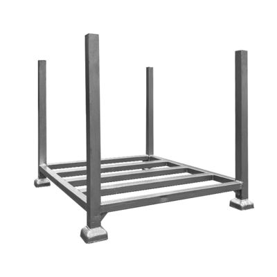 Scaffalature per magazzini con rivestimento in polvere per l'accumulo di metalli