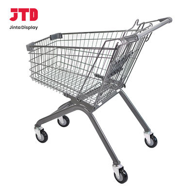 Comodo carrello di shopping in metallo robusto per un'esperienza di acquisto fluida