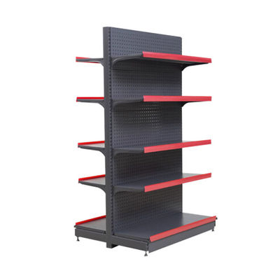 Sistema di scaffalatura per display in acciaio stabile per magazzini