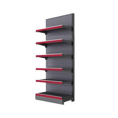 Sistema di scaffalatura per display in acciaio stabile per magazzini
