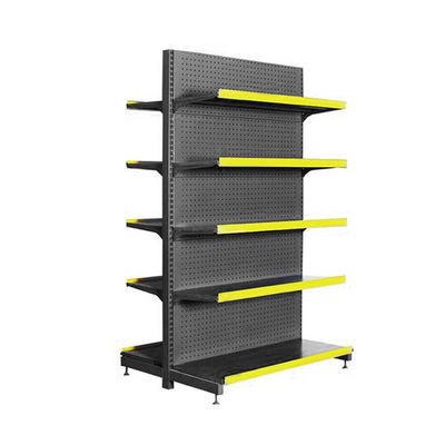 Sistema di scaffalatura per display in acciaio stabile per magazzini