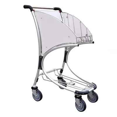 Ruote di gomma resistenti carrello per bagagli di metallo per il controllo bagagli