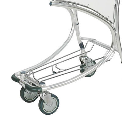 Ruote di gomma resistenti carrello per bagagli di metallo per il controllo bagagli