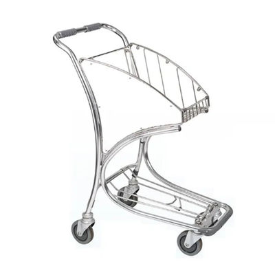 Pratici carrelli per bagagli aeroportuali con ruote di gomma resistenti e telaio in metallo resistente