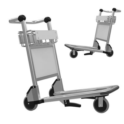 Ruote di gomma forte carrello bagagli aeroportuali per bagagli pesanti 50-200KG capacità