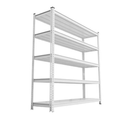 Soluzione di stoccaggio Coat in polvere epoxi resistente Ripiani metallici finiti senza bulloni con certificazione ISO9001
