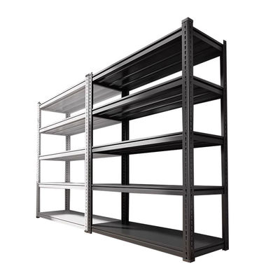 Soluzione di stoccaggio Coat in polvere epoxi resistente Ripiani metallici finiti senza bulloni con certificazione ISO9001