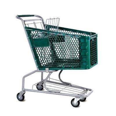 4 ruote carrello di plastica supermercato carrello di shopping carrelli portatili