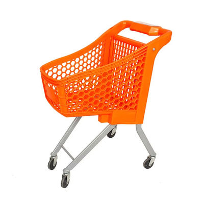 Carrello della spesa in plastica a 4 ruote facile da spostare per bambini al supermercato