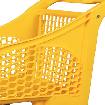 Carrello della spesa in plastica a 4 ruote facile da spostare per bambini al supermercato