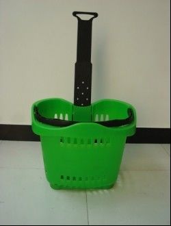 cestino della spesa di plastica 55L con spiegamento dell'OEM delle maniglie