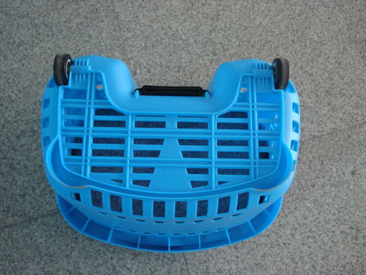 cestino della spesa di plastica 55L con spiegamento dell'OEM delle maniglie