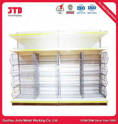 gli scaffali di esposizione della ferramenta di 2.1m 0.9m 100kgs spolverizzano la scaffalatura rivestita del cavo