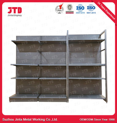 Scaffale d'angolo a forma di L grigio 82in dell'OEM scaffale dell'angolo di 6 file
