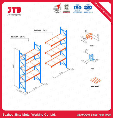 800kgs ha laminato a freddo lo scaffale staccabile 3000mm d'acciaio degli scaffali 1500mm