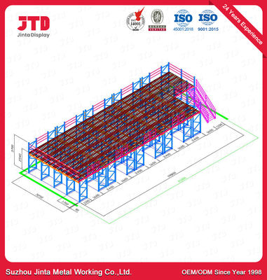 Il ODM 1 Ton Metal Mezzanine Floor Rack di sostegno smonta