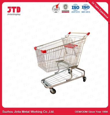 carrello del metallo 120L con il carrello di compera di acciaio inossidabile delle ruote 900mm