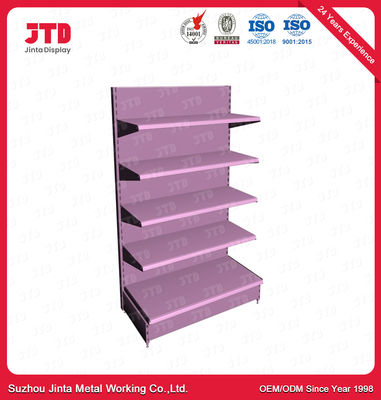 singolo 1500mm scaffale parteggiato del supermercato di 400mm 5 strati porpora