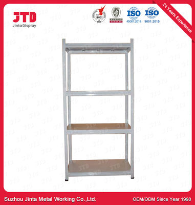 5 scaffale bianco del supermercato 1000mm della scaffalatura di Boltless della fila