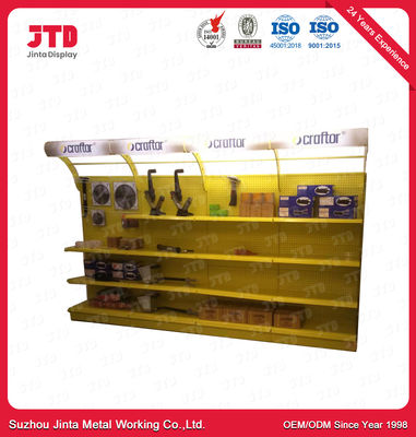Le macchine utensili gialle visualizzano il supporto 1800mm dello scaffale con la scatola leggera