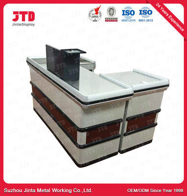 Tabella di Counter White Cashier del cassiere del supermercato di 850mm per il negozio