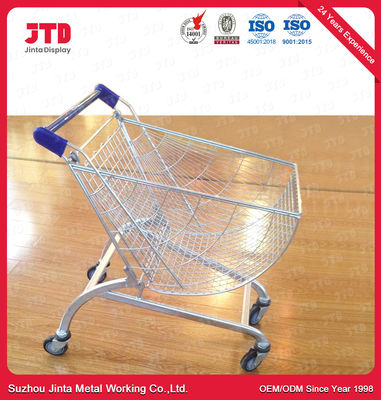 Carrello a forma di ventaglio di acquisto del metallo a quattro ruote 150 litri