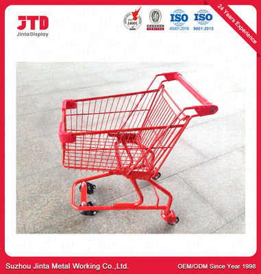 carrello 45kg Mini Metal Shopping Cart di acquisto del metallo dei bambini 60L
