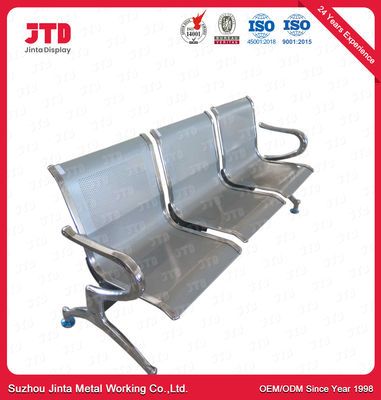 Sedia 3 Seater delle ruote ss della sedia 4 dell'aeroporto di acciaio inossidabile del CE