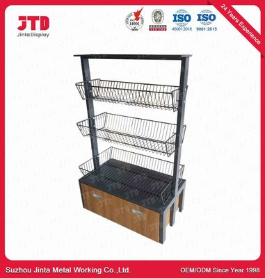1.8m rastrelliera di 3 file visualizzano la scaffalatura del cavo del nero 180kgs con le ruote