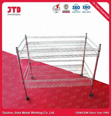il cavo di 1000mm visualizza la scaffalatura 100kgs scaffale di piatto di due strati