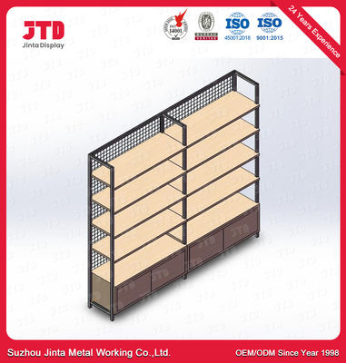 Metallo del CE e scaffali di esposizione di legno di legno del forno dell'unità 120kg della scaffalatura di parete