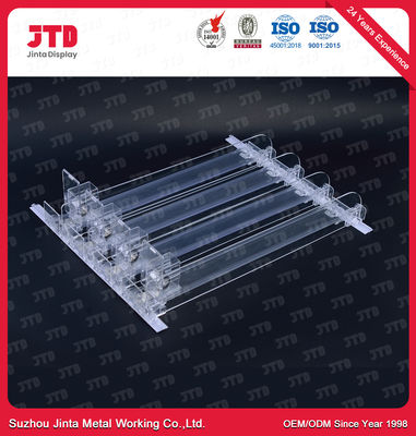 Accessori d'accantonamento dello scaffale del supermercato di plastica automatico dello spingitoio