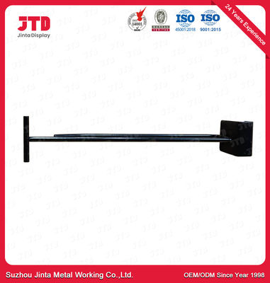 La doppia linea scaffalatura del metallo del gancio nero del fascio della gondola parte 250mm 300mm 350mm