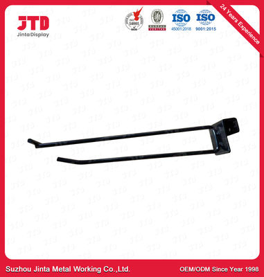 La doppia linea scaffalatura del metallo del gancio nero del fascio della gondola parte 250mm 300mm 350mm
