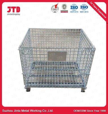 Contenitore resistente del pallet del filo zincato della gabbia del cavo senza ruote