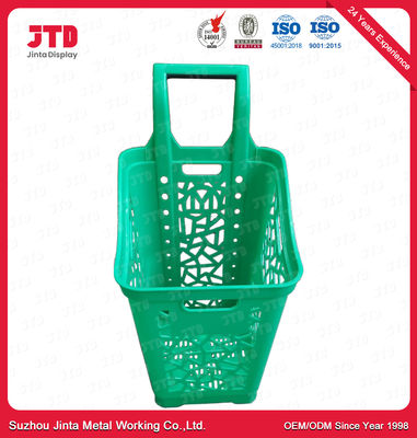 Cestini della spesa di plastica di rotolamento con grande capacità delle ruote 65L
