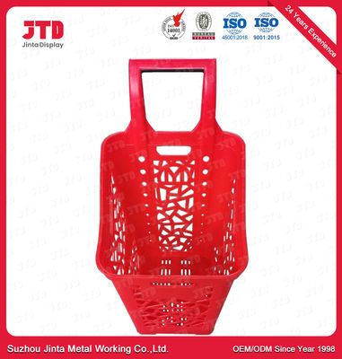 Cestini della spesa di plastica di rotolamento con grande capacità delle ruote 65L