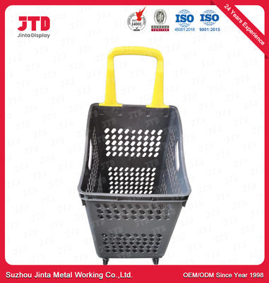 verde blu rosso di compera di plastica dei canestri del carrello 60L