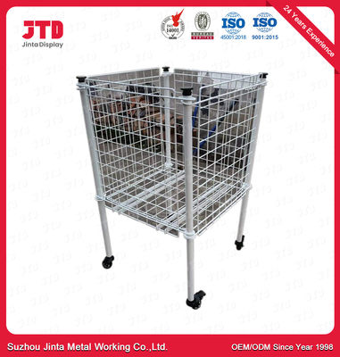 Scaffalatura di Mini Square Shape Wire Display con l'altezza 900mm delle ruote