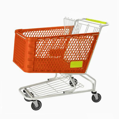 Cestino carrello in plastica con stampa logo personalizzata, resistente e leggero per la vendita al dettaglio